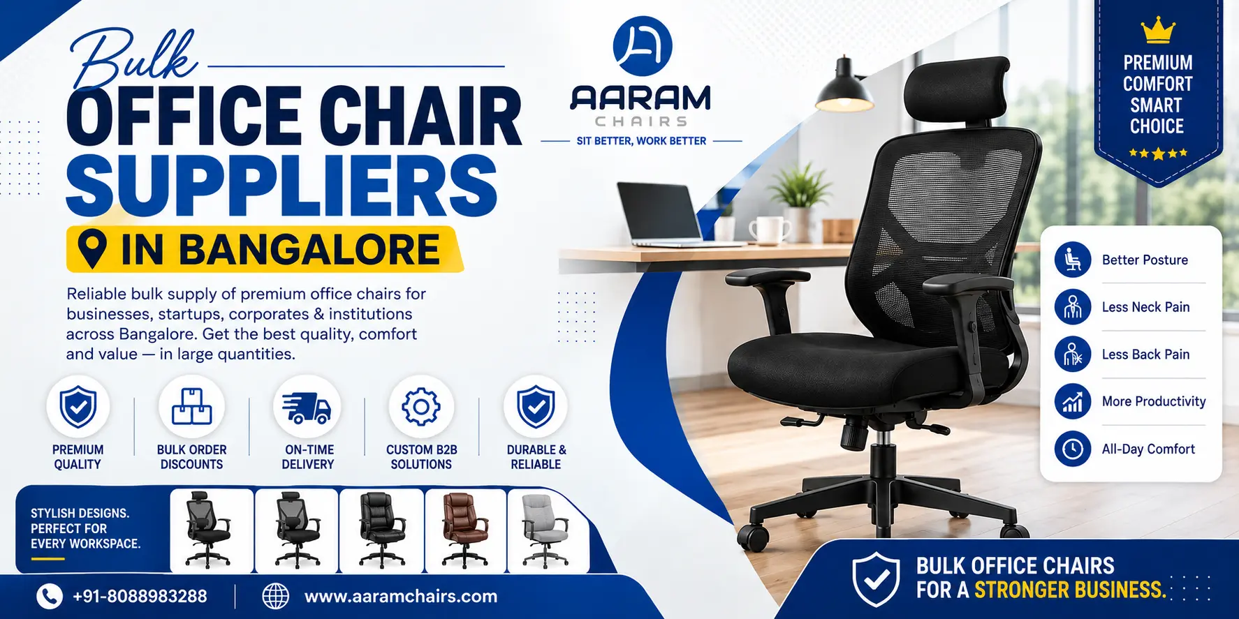 Bulk Office Chair Suppliers in Bangalore